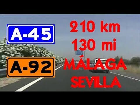 Distancia en kilómetros entre Sevilla y Málaga