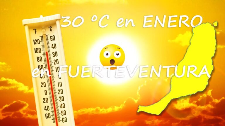 Gu&iacute;a del clima en Fuerteventura en enero