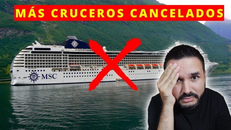 Todo lo que necesitas saber sobre la cancelación de cruceros MSC
