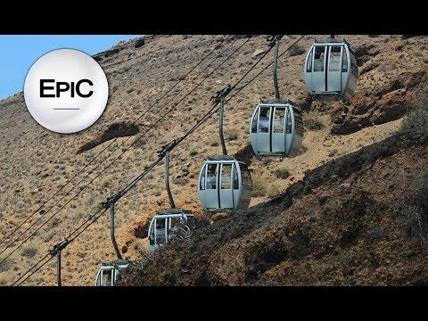 La diversión en el funicular de Santorini