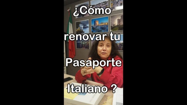 Renovaci&oacute;n de pasaporte italiano en Espa&ntilde;a
